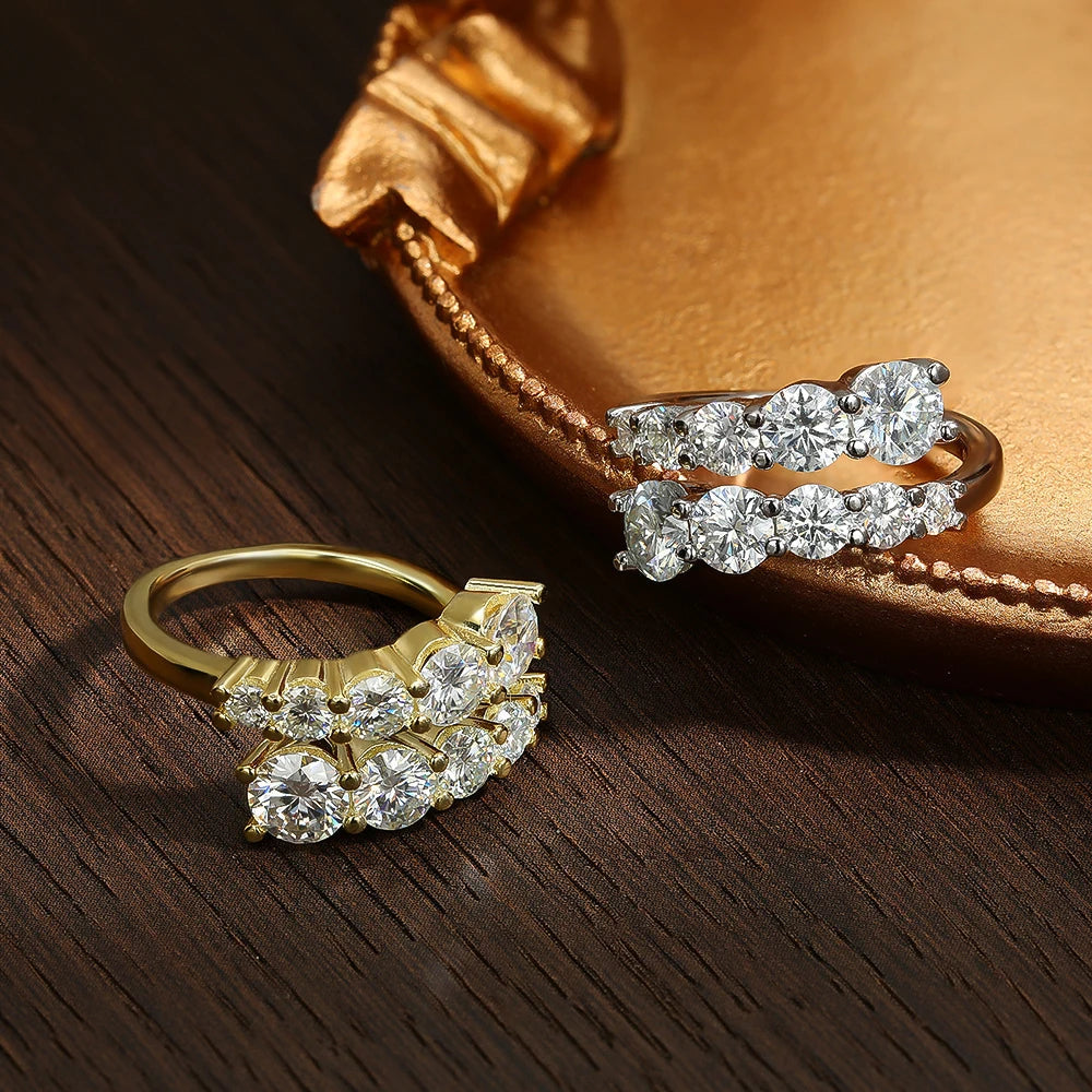 ICED OUT MOISSANITE "ARIA" WEISSGOLD 925S SILVER RING - ICERAIN JEWELRY