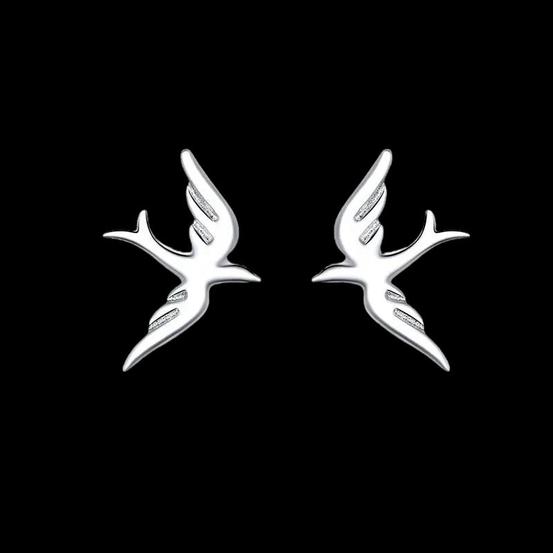 925S SILVER "BIRD" OHRRINGE - ICERAIN JEWELRY