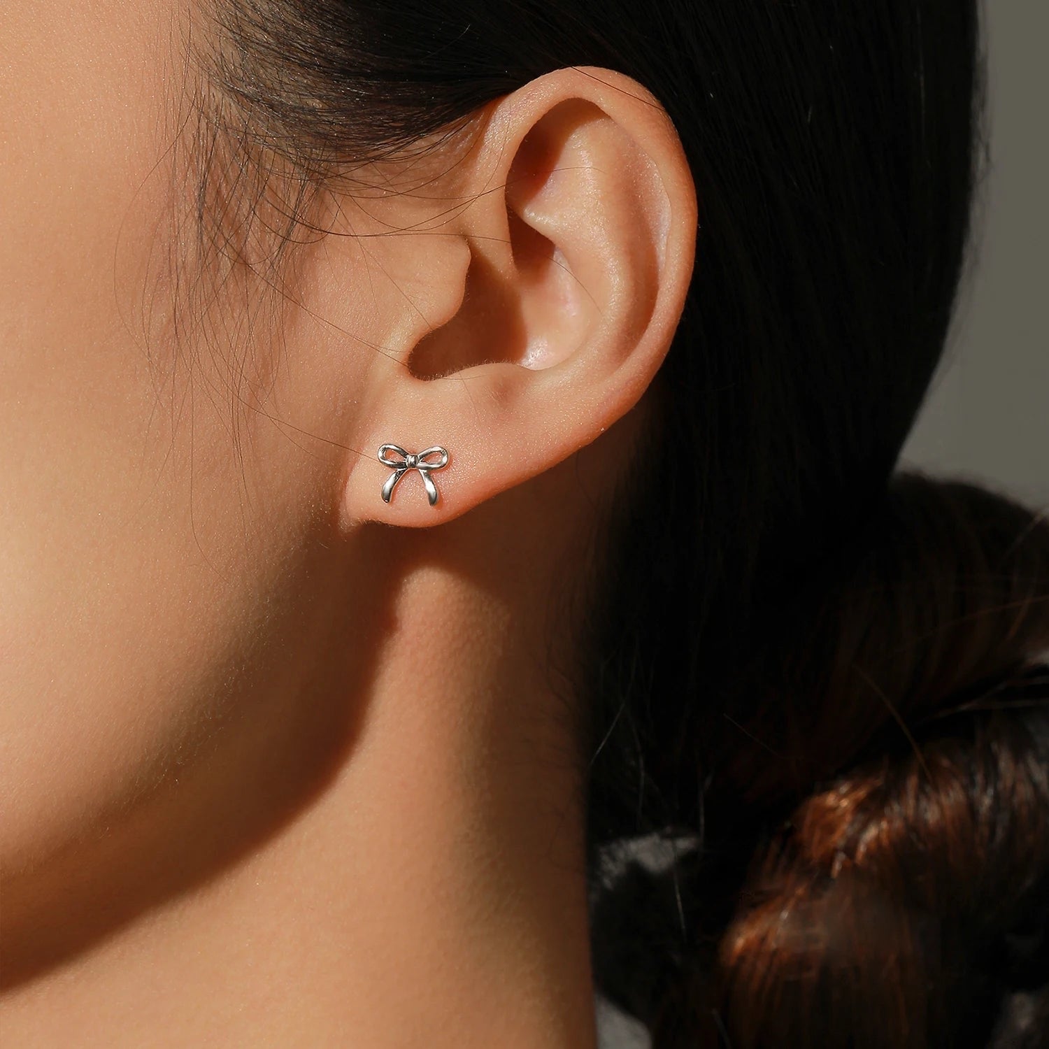 925S SILVER "BOWKNOT" OHRRINGE - ICERAIN JEWELRY