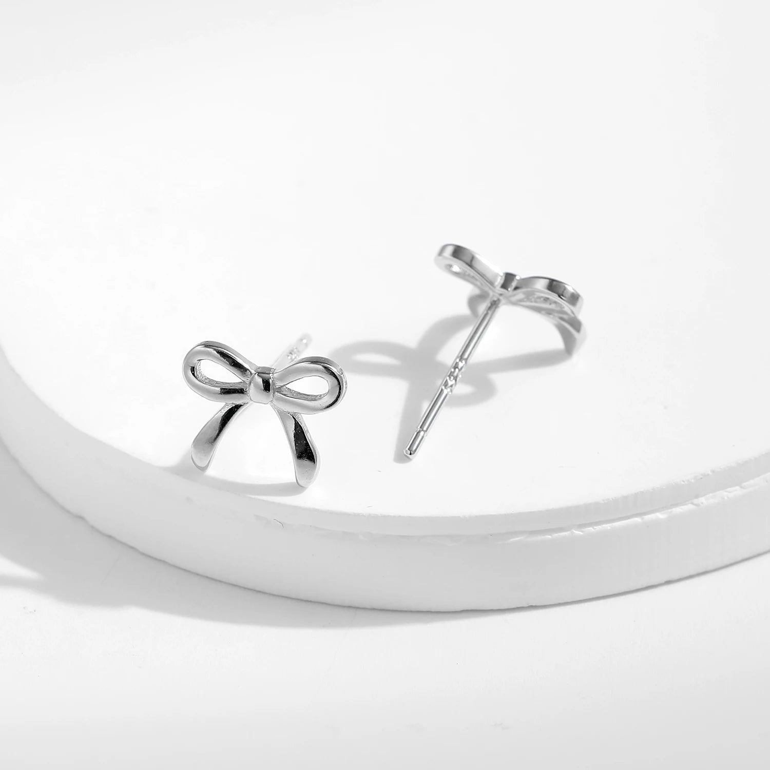 925S SILVER "BOWKNOT" OHRRINGE - ICERAIN JEWELRY