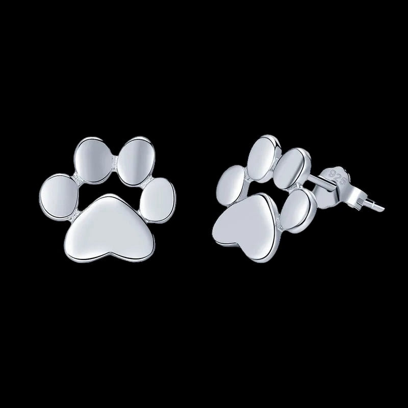 925S SILVER "DOG" OHRRINGE - ICERAIN JEWELRY