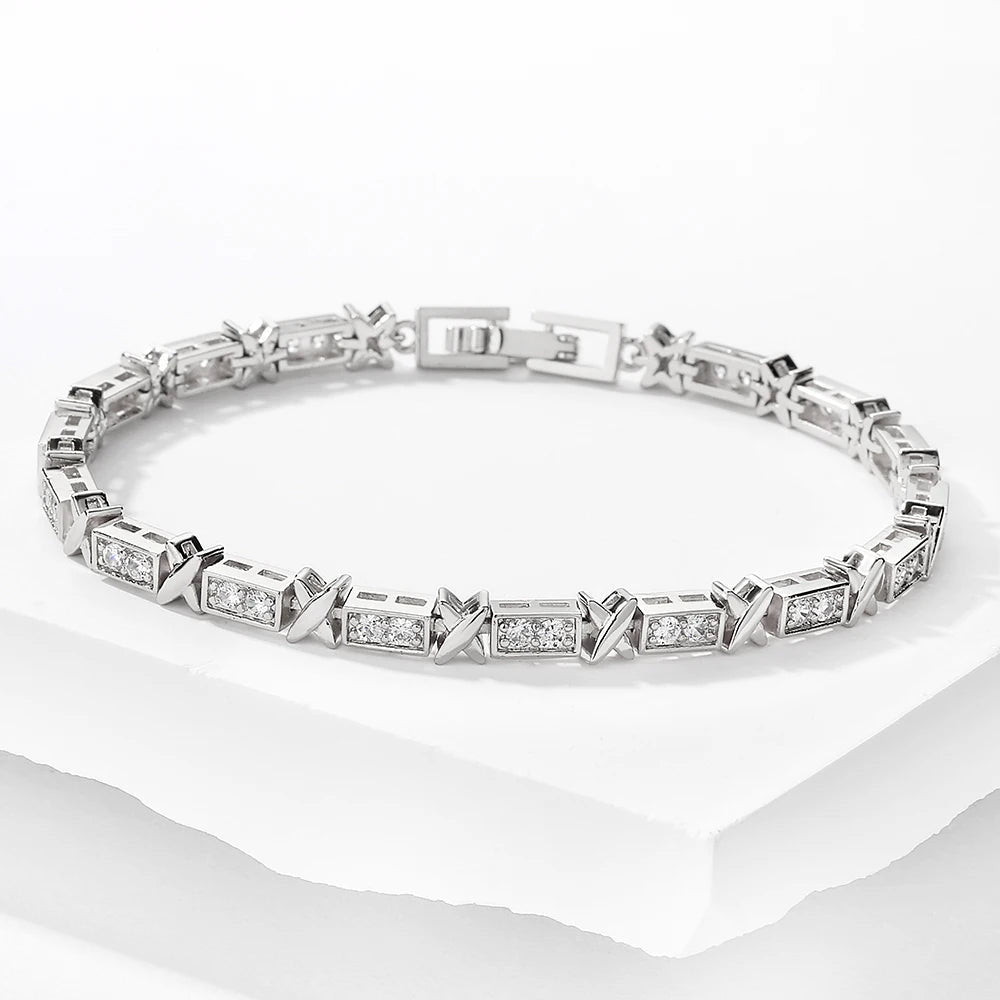 ICED OUT 3MM "SILVER XONE" ARMBAND - ICERAIN JEWELRY