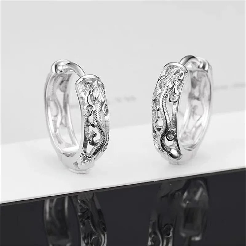925S SILVER "SILVER DRAGON" OHRRINGE - ICERAIN JEWELRY