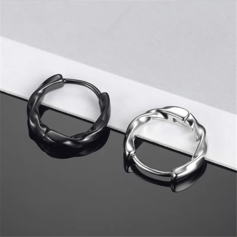 925S SILVER "SILVER WAVE" OHRRINGE - ICERAIN JEWELRY