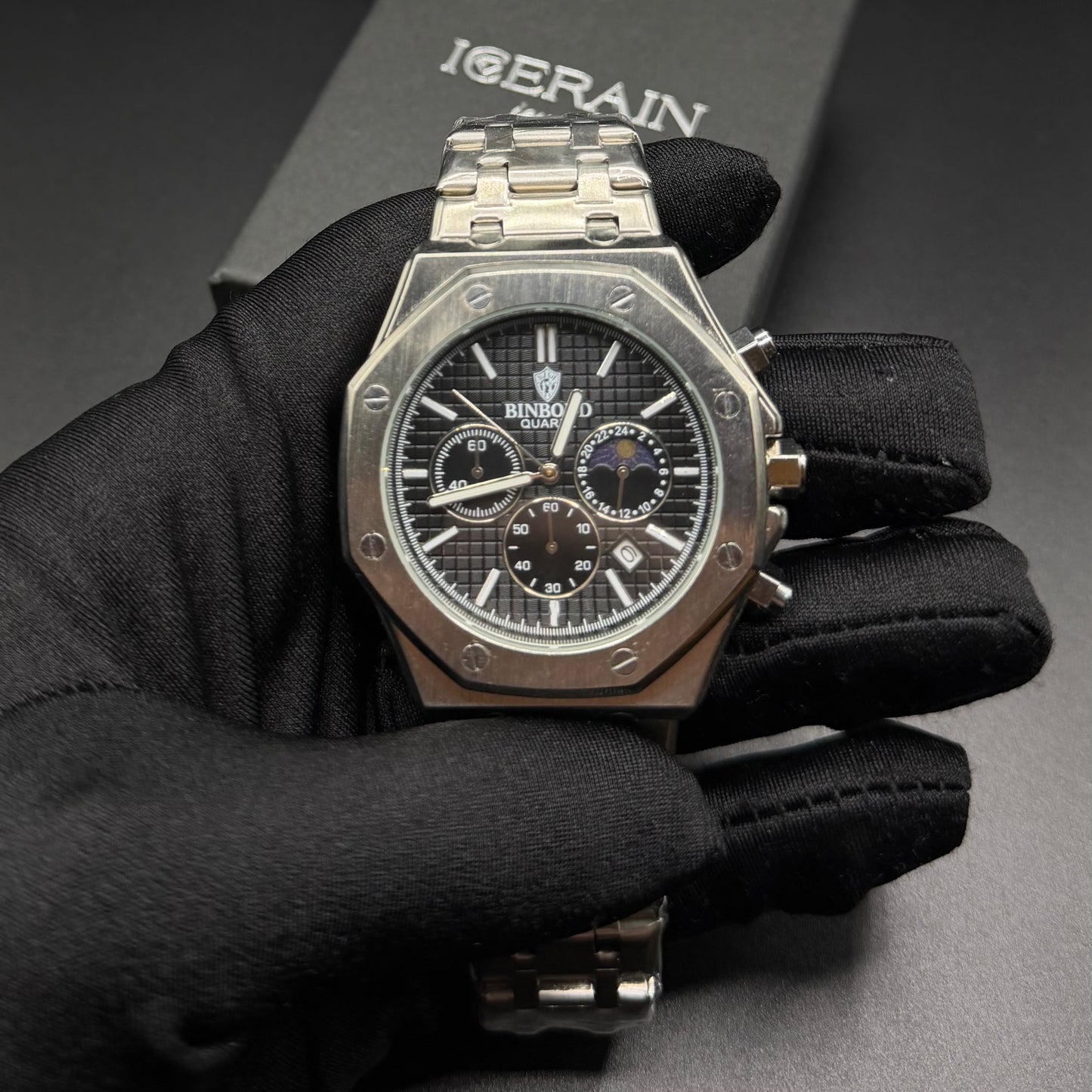 EDELSTAHL "FREDOXER" UHR - ICERAIN JEWELRY