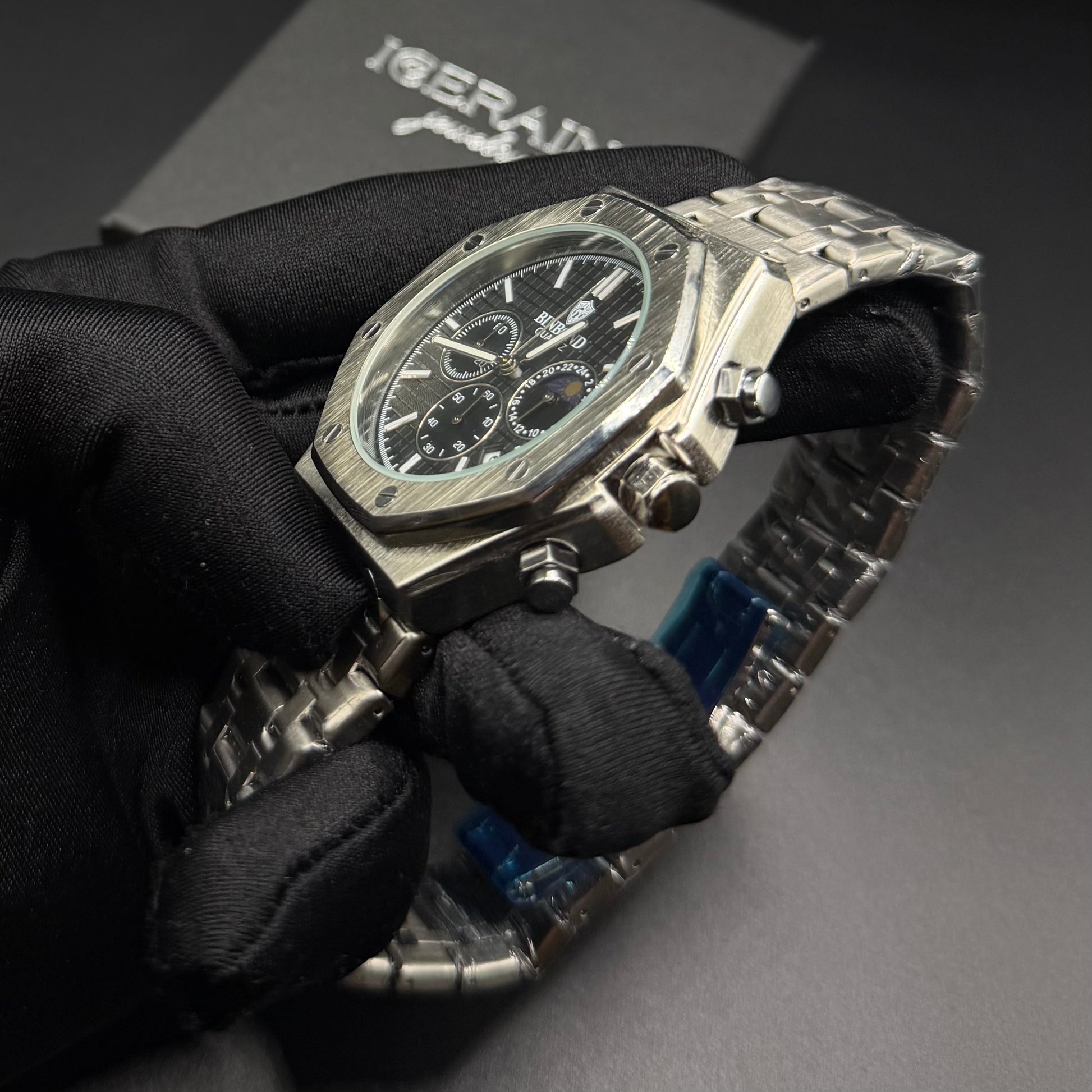 EDELSTAHL "FREDOXER" UHR - ICERAIN JEWELRY