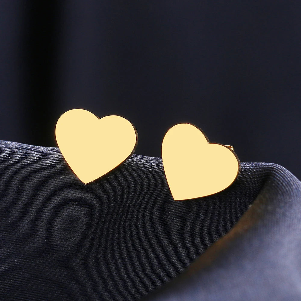 EDELSTAHL "HEART" OHRRINGE - ICERAIN JEWELRY