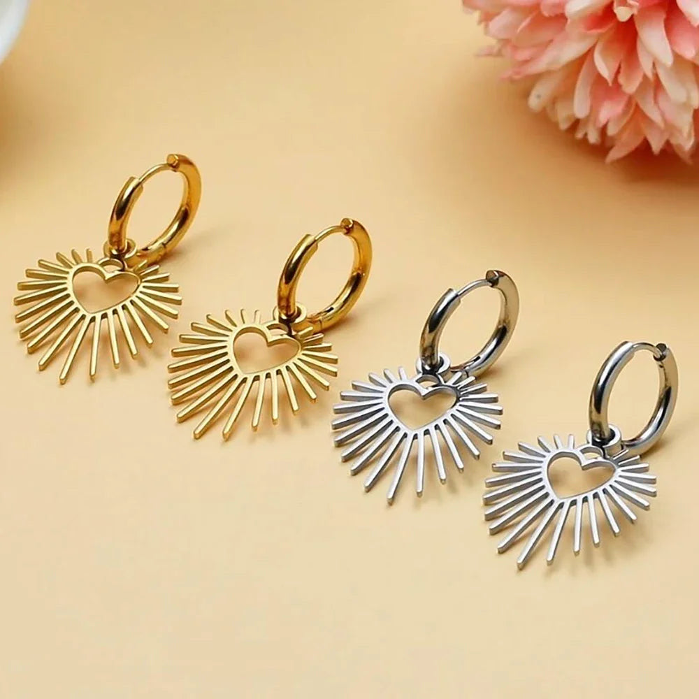 EDELSTAHL "HEART V6" OHRRINGE - ICERAIN JEWELRY