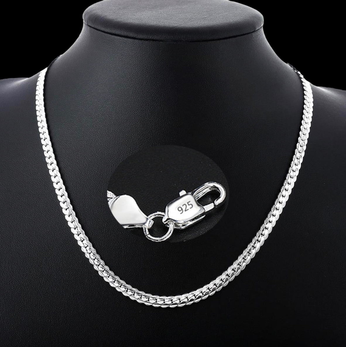 925S SILVER 5MM "SNAKENA" KETTE - ICERAIN JEWELRY