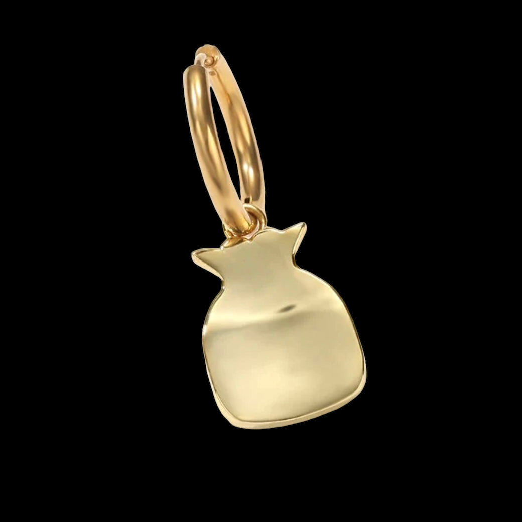 ICED OUT "GOLD CASHBAG" OHRRINGE - ICERAIN JEWELRY