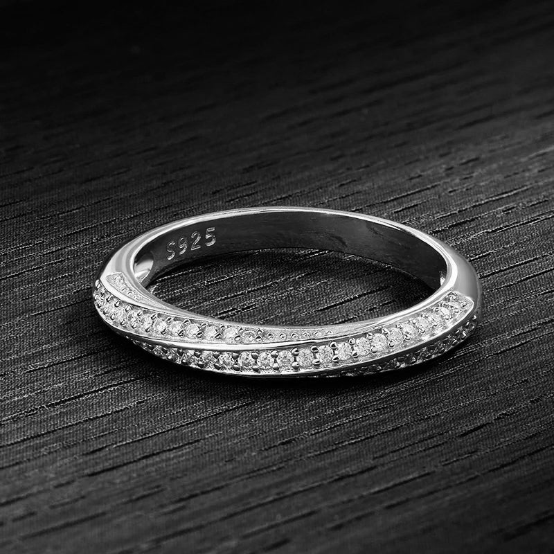 ICED OUT MOISSANITE "ETERNITY" WEISSGOLD 925S SILVER RING - ICERAIN JEWELRY