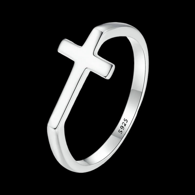 925S SILVER "CROSS" RING - ICERAIN JEWELRY