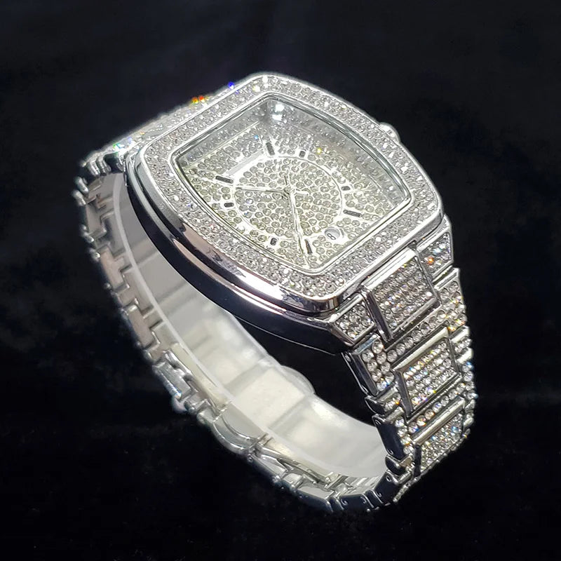 Luxus Designer Iced Out "Gumiler" Uhr + Box + Armbandkürzer - ICERAIN JEWELRY