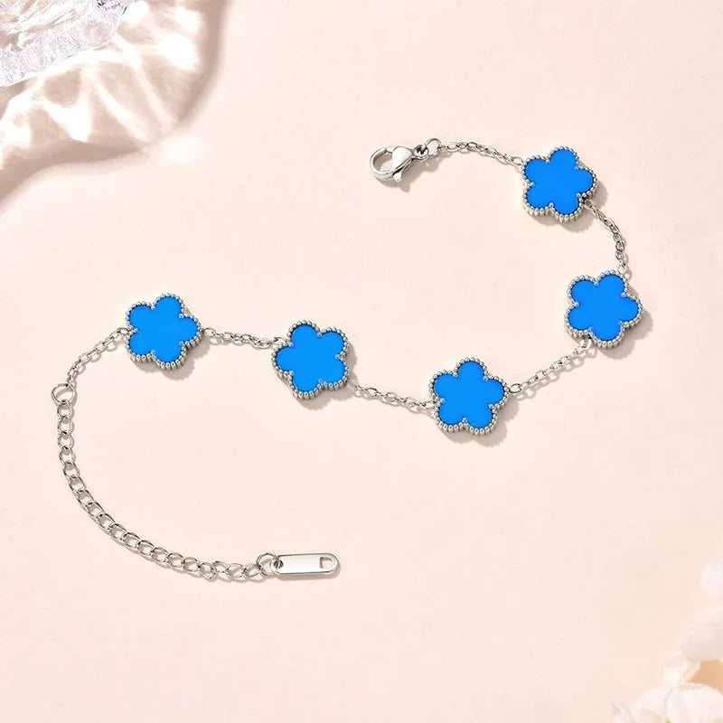 Luxus Edelstahl "Lucky Flower" Armbänder - ICERAIN JEWELRY