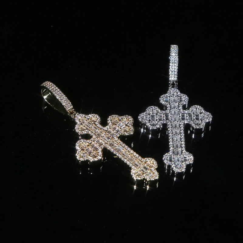 Luxus Iced Out "Cross V2" Kette