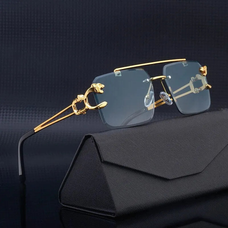 Luxus Edelstahl "Leopardo" Sonnenbrille