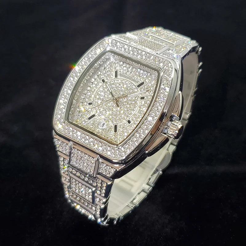 Luxus Designer Iced Out "Gumiler" Uhr + Box + Armbandkürzer - ICERAIN JEWELRY