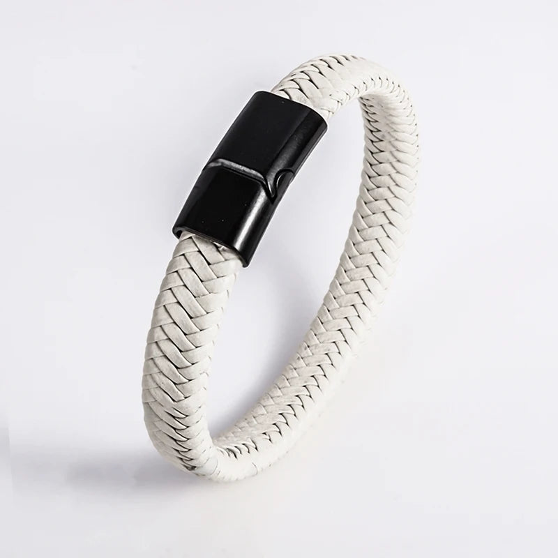 Elegante Leder "Whitonos" Armbänder