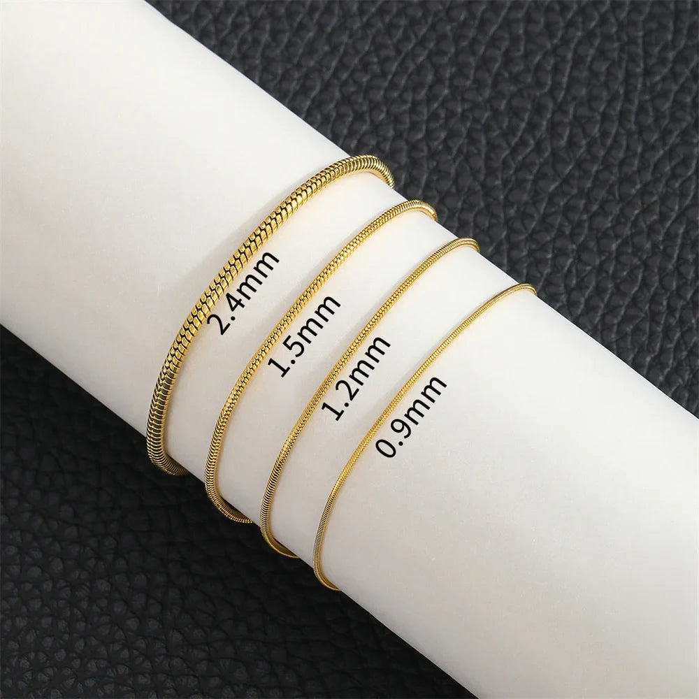 Luxus Edelstahl "Gold Bone" Armbänder