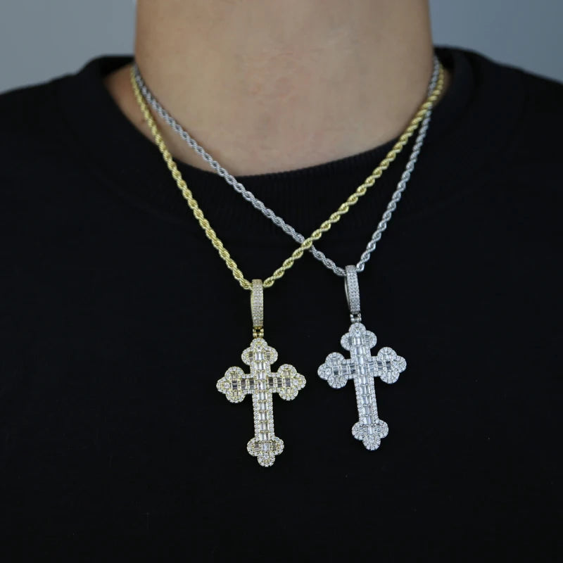 Luxus Iced Out "Cross V2" Kette