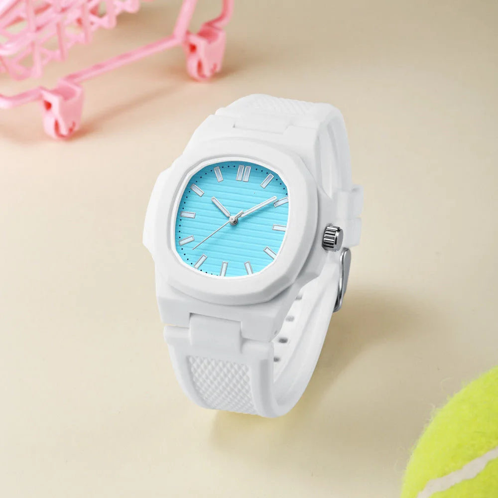 Luxus Designer Silikon "White Wrist" Uhr