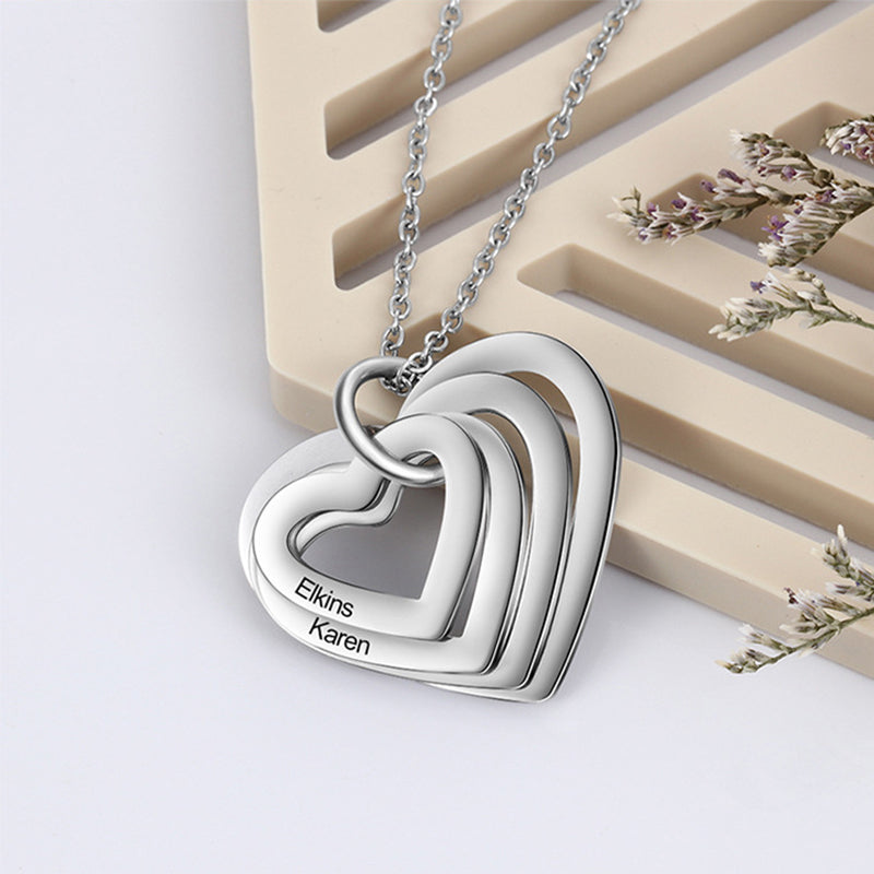 Personalisierte Edelstahl "Heart" Kette