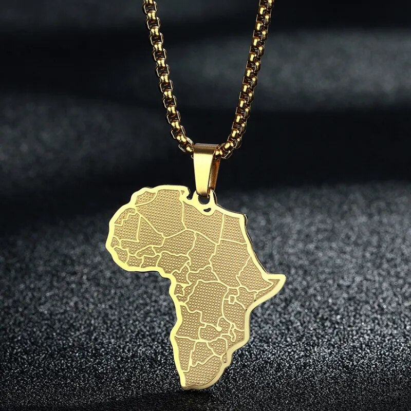 Luxus Edelstahl "Africa V2" Länderkette