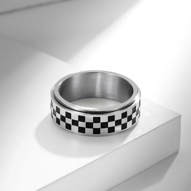 Luxus Edelstahl "Race" Ringe