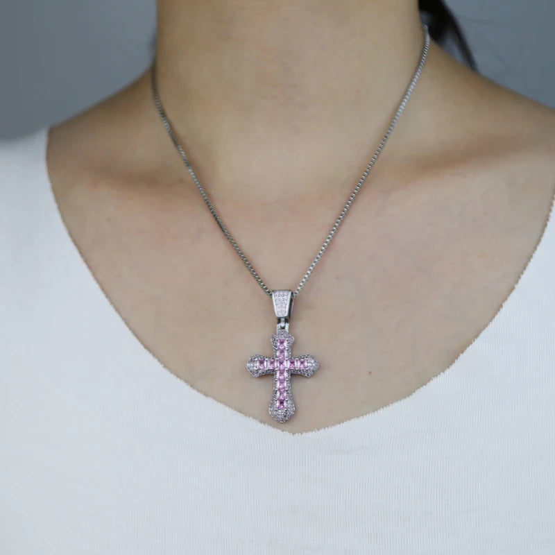 Luxus Iced Out "Cross" Kette