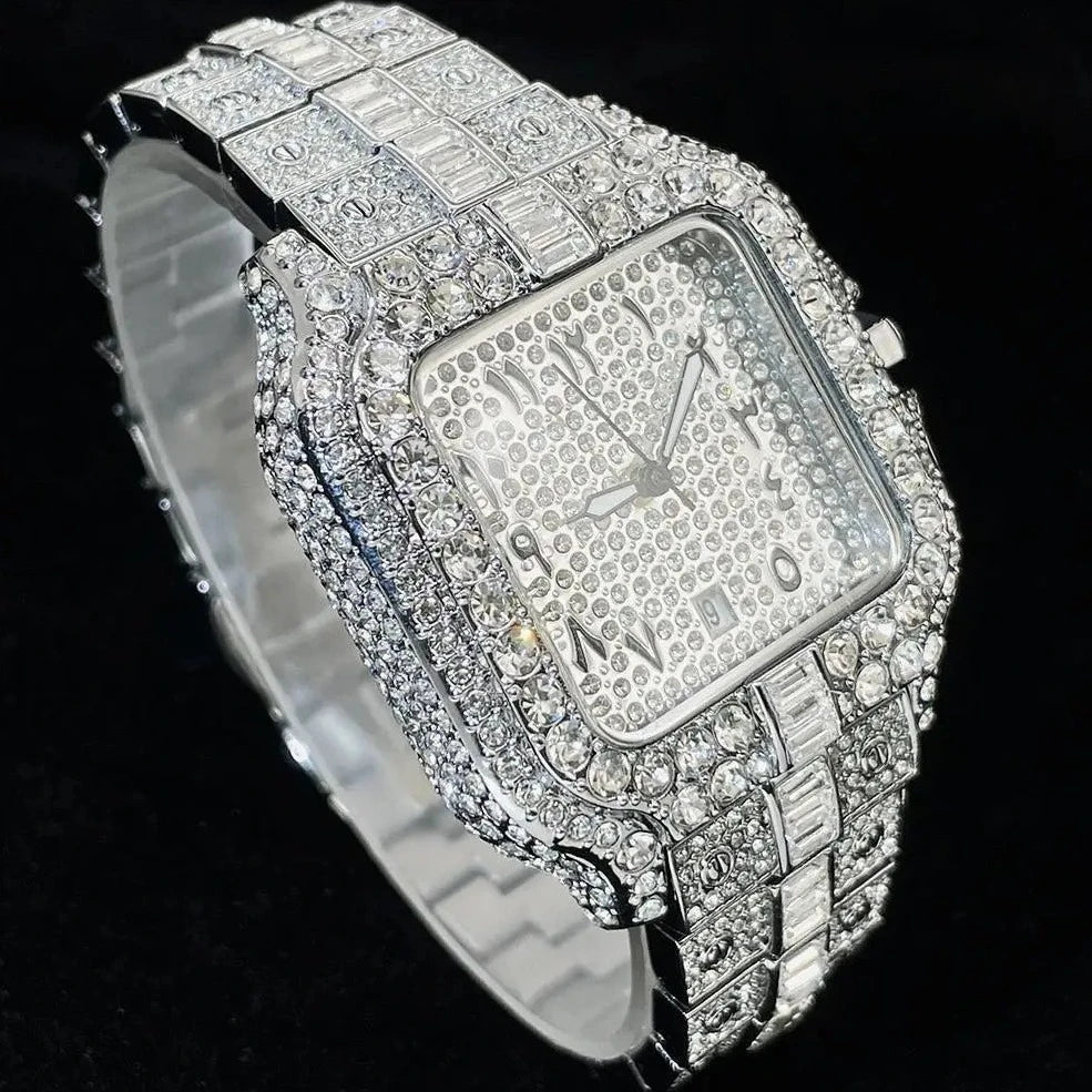 ICED OUT "ARABIC PIAZZA" UHR - ICERAIN JEWELRY