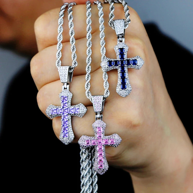 Luxus Iced Out "Cross" Kette