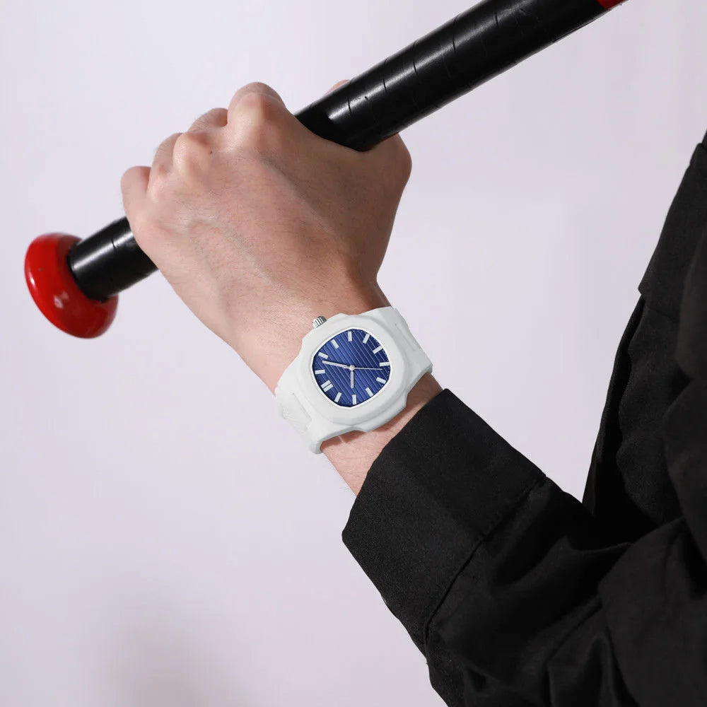 Luxus Designer Silikon "White Wrist" Uhr