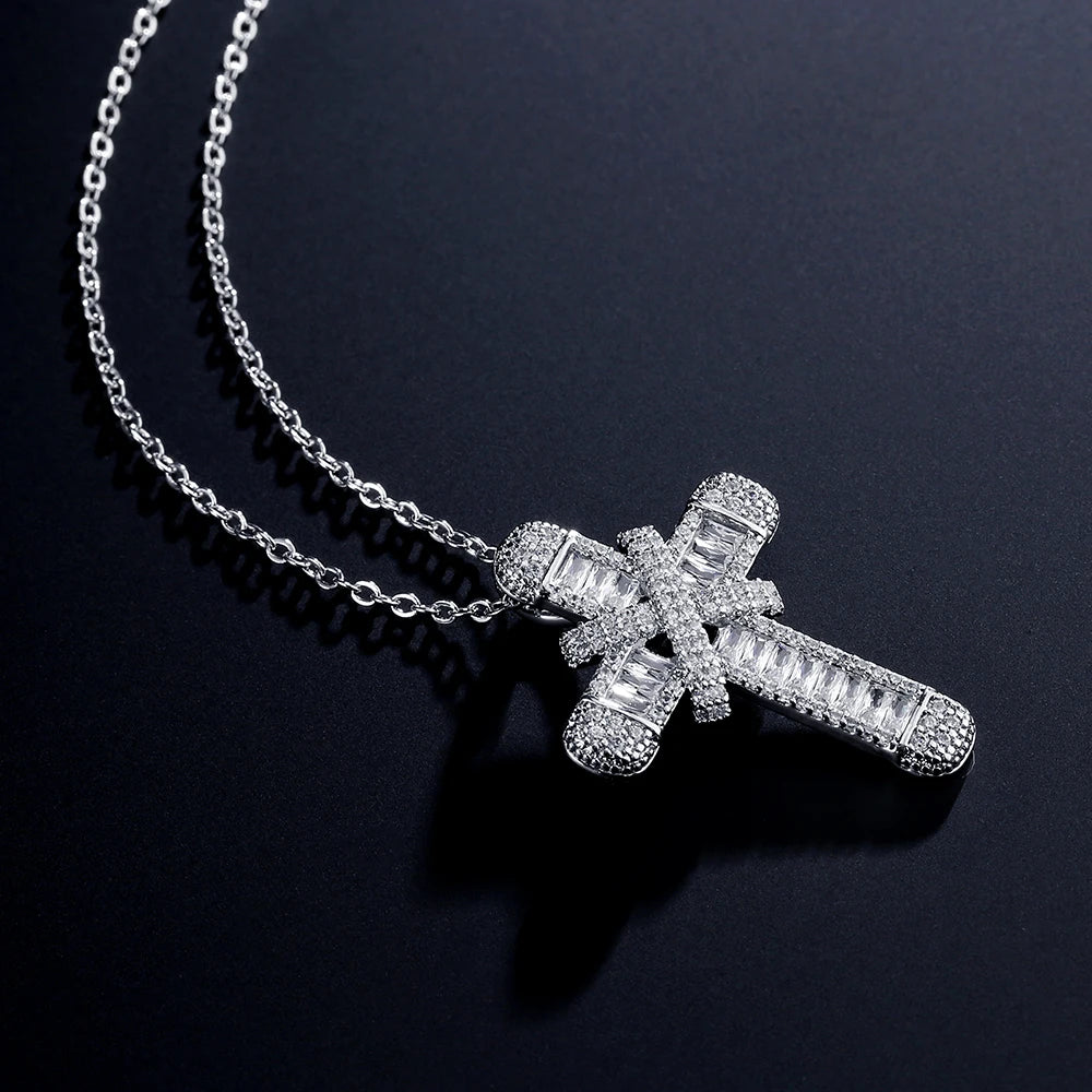 Luxus Iced Out "Cross V4" Kette