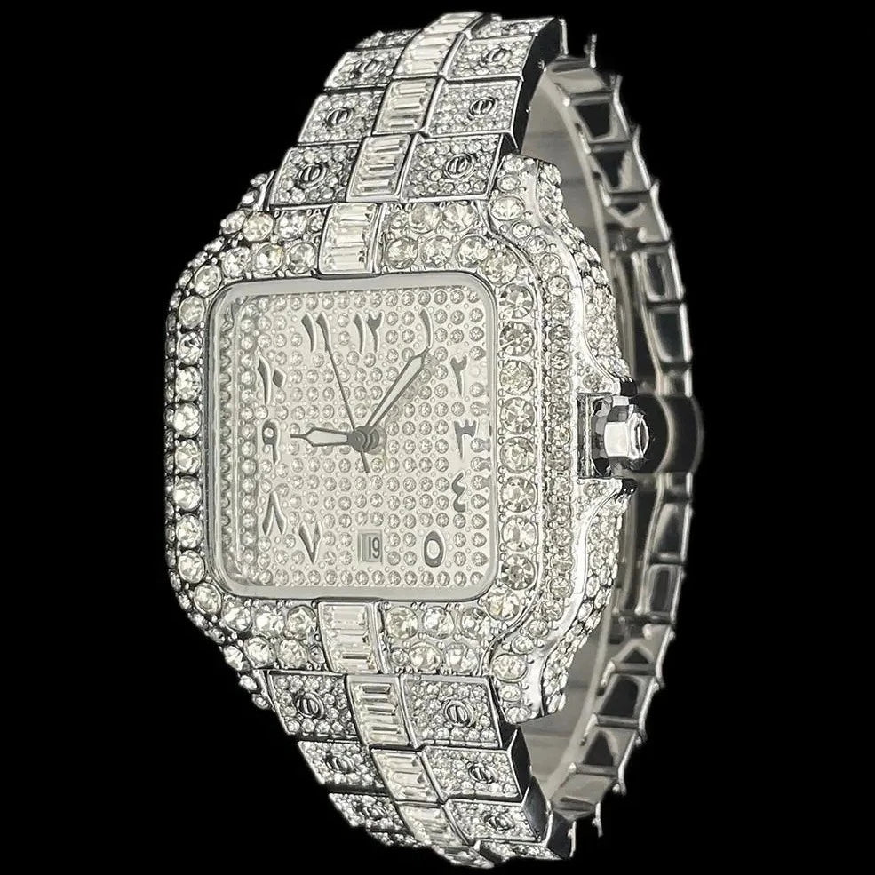 ICED OUT "ARABIC PIAZZA" UHR - ICERAIN JEWELRY