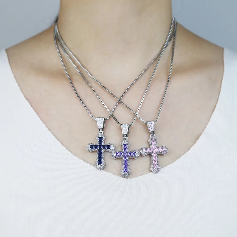 Luxus Iced Out "Cross" Kette