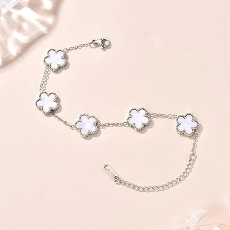 Luxus Edelstahl "Lucky Flower" Armbänder - ICERAIN JEWELRY