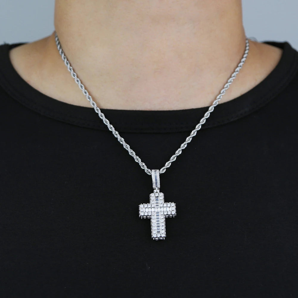 Luxus Iced Out "Cross V5" Kette