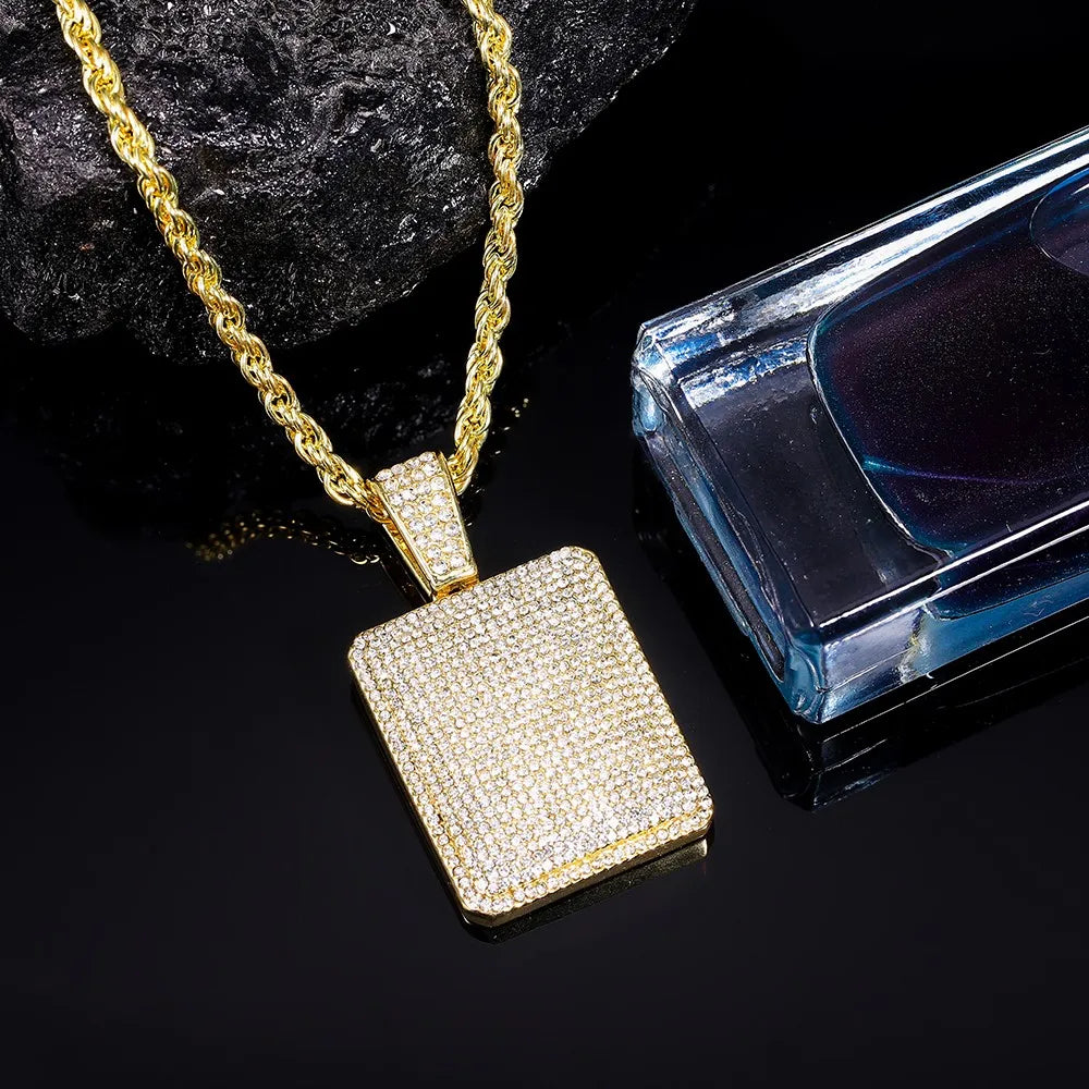 Luxus Iced Out "Square" Kette