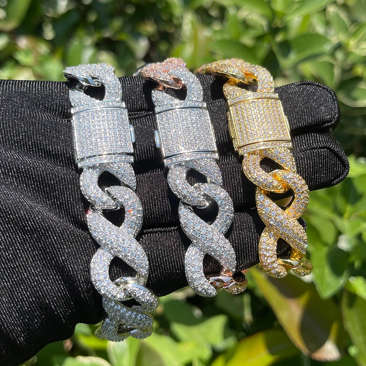 Luxus Iced Out "Cuban Infinity" Armbänder