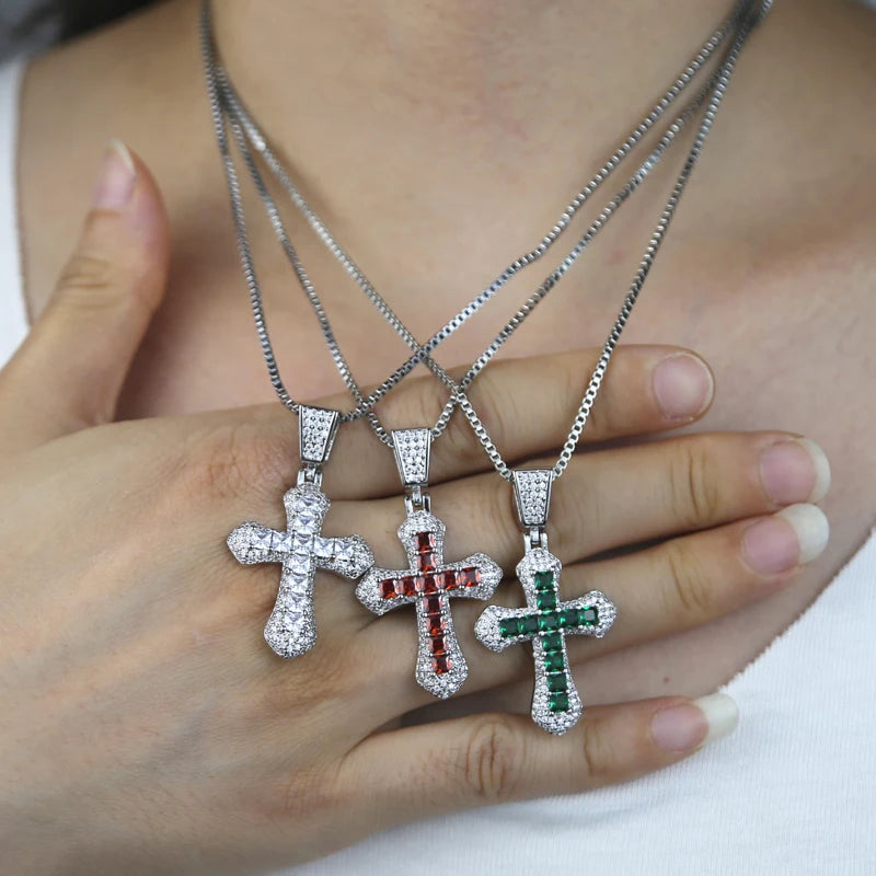 Luxus Iced Out "Cross" Kette