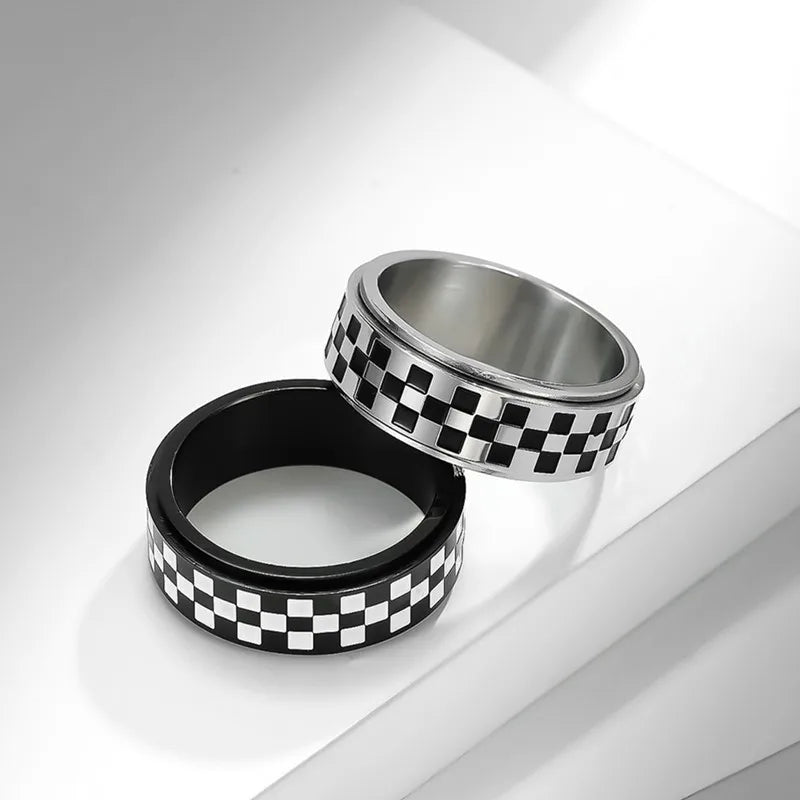 Luxus Edelstahl "Race" Ringe