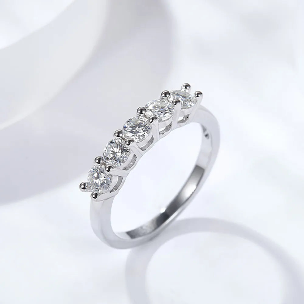 Luxus Iced Out Moissanite "Trasoma" Whitegold 925S Silver Ringe