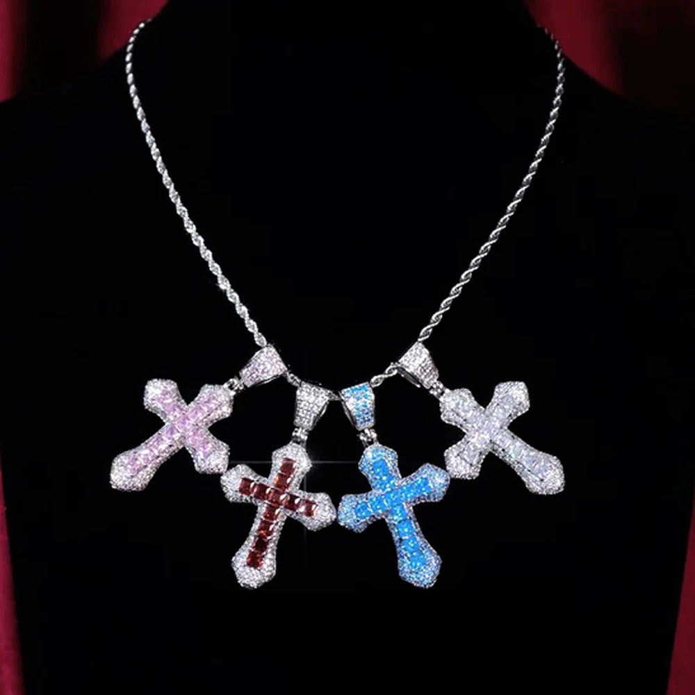 Luxus Iced Out "Cross" Kette