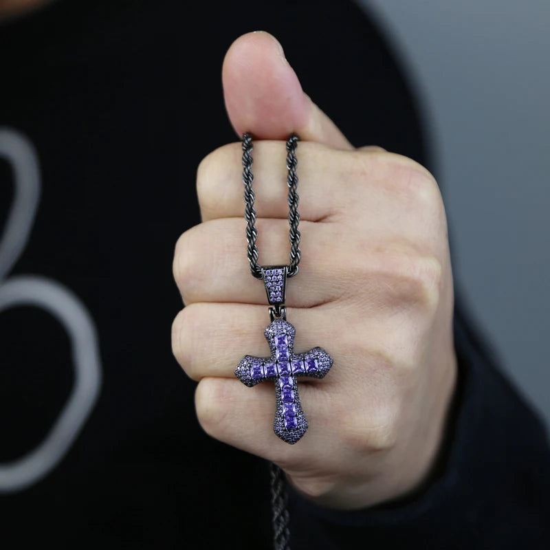 Luxus Iced Out "Cross" Kette