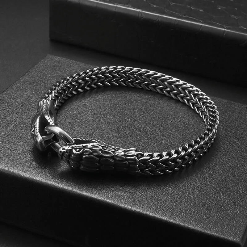 Luxus Edelstahl "Snake" Armbänder