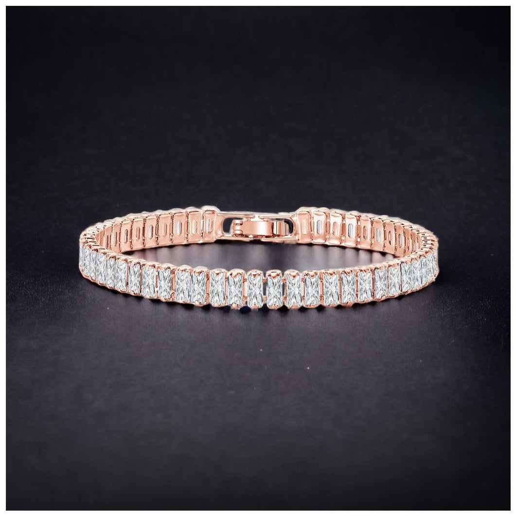 Luxus Iced Out 5mm "Rosegold Shino" Armbänder