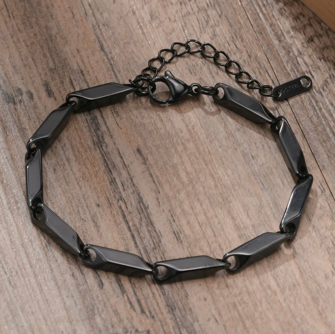 Luxus Edelstahl 4mm "Black Paroni" Armbänder