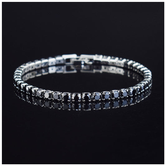 4MM "BLACK TENNIS" ARMBAND - ICERAIN JEWELRY