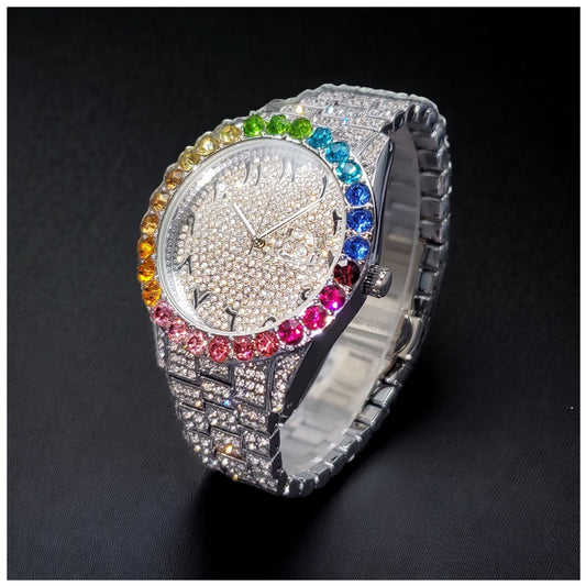ICED OUT "ARABIC PITACOLLI " UHR - ICERAIN JEWELRY