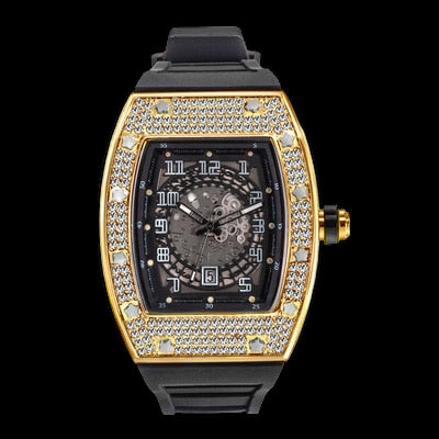 Luxus Designer Iced Out "Scarapone" Uhr + Box + Armbandkürzer